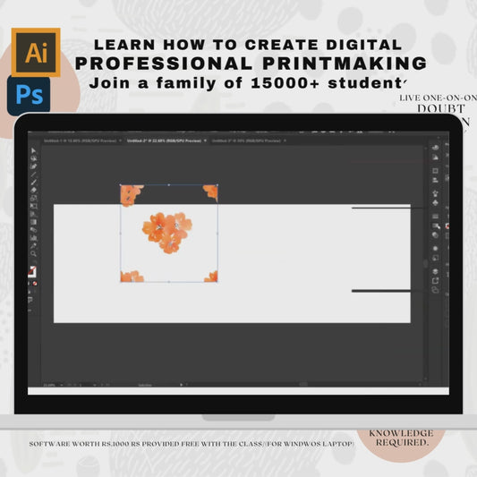 Laptop Digital Print & Portrait Class (Illustrator)