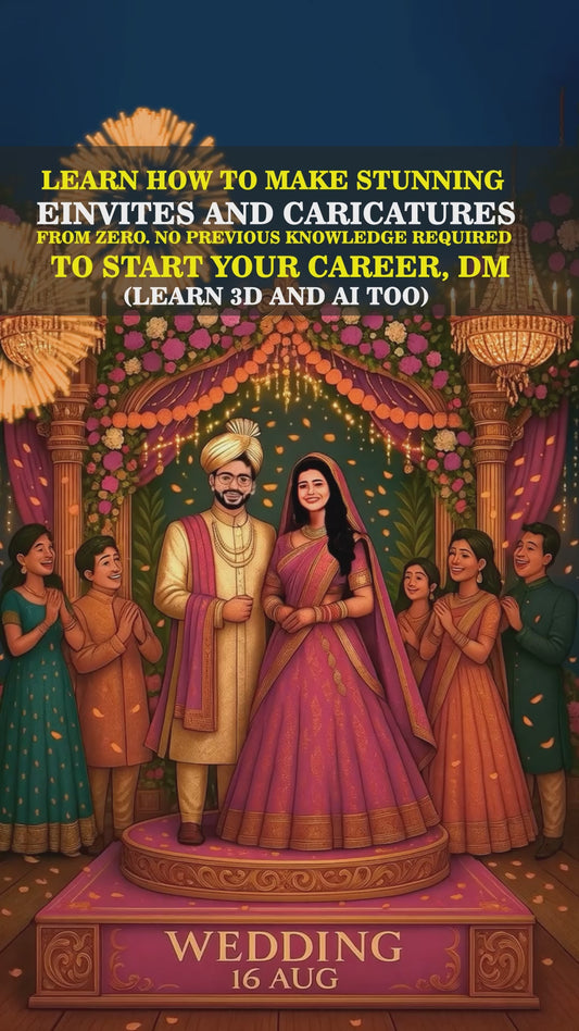 AI E-INVITATION AND CARICATURE(level 2)